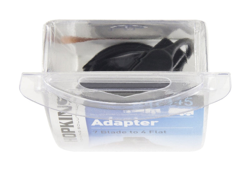 Hopkins 7 Blade to 4 Wire Flat Vehicle To Trailer Connector Adapter Plug, Universal Fit for Vehicles with 7 Blade Adapters (47345)