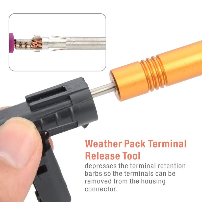 iCrimp Removal Tools for Weather Pack & Metri-Pack Connectors and Weather Pack Crimp Tool for AWG24-14