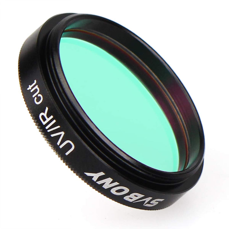 SVBONY Telescope Filter, 1.25 inches UV IR Cut Block Filter, Multi Coated Infra Red Filter Keep Planetary Images Sharp, for CCD Digital Astrophotography 1.25 inch