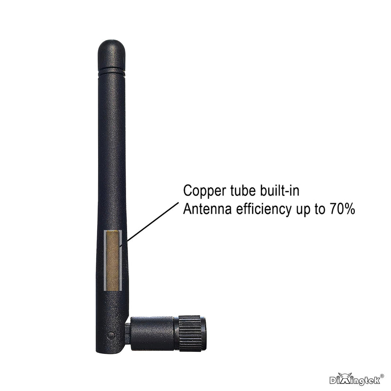 4-Pack 108mm Dual Band WiFi 2.4g 5g 5.8g 6e Antenna RP SMA Male Connector, Compatible with WiFi Router PCI-E Network Card USB Adapter Security Video IoT WiFi Antenna 4-pack RP-SMA WiFi Antenna