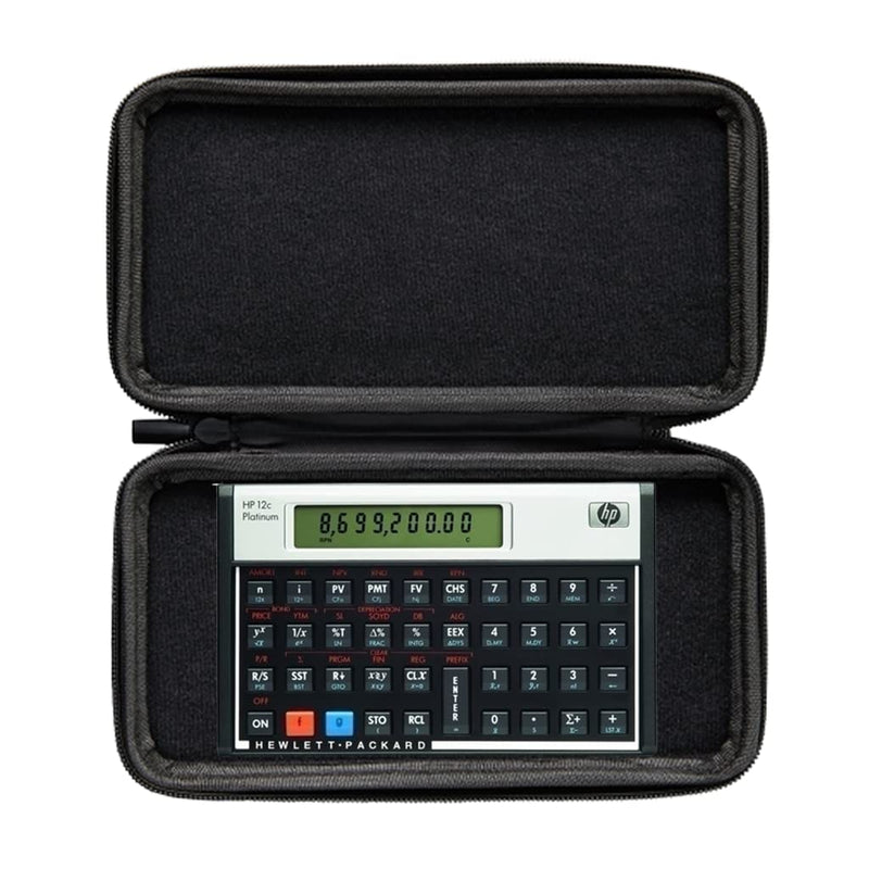 HP 12C Platinum Financial Calculator + WYNGS Protective Case Black