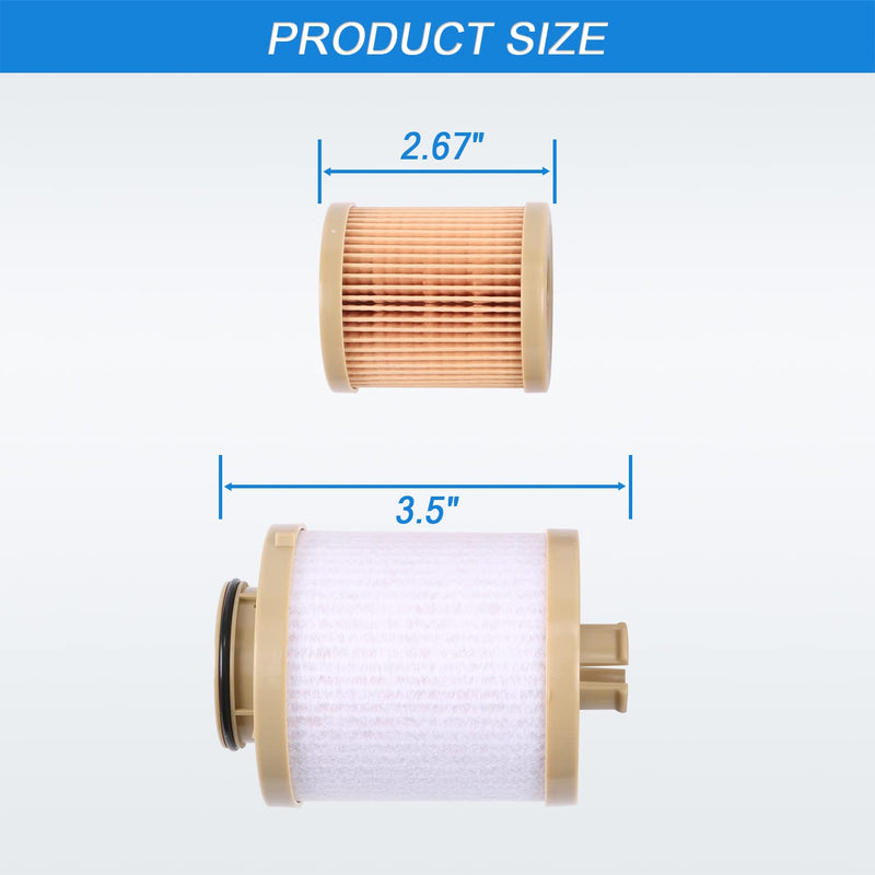 FD4616 Diesel Fuel Filter replacement for 2003-2007 Ford 6.0L F250 F350 F450 F550 Super Duty 2003-2005 Excursion Powerstroke includes lower lifter pump filter and upper fuel bowl filter 3C3Z9N184CB FD4616