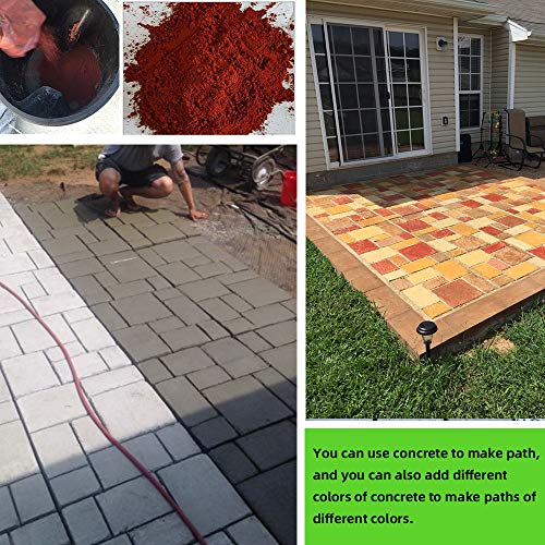 CJGQ 20"x20"x1.8" Plus Size Walk Maker Reusable Concrete Path Maker Molds Stepping Stone Paver Lawn Patio Yard Garden DIY Walkway Pavement Paving Moulds (8-Grid) 1PACK 8-Grid)