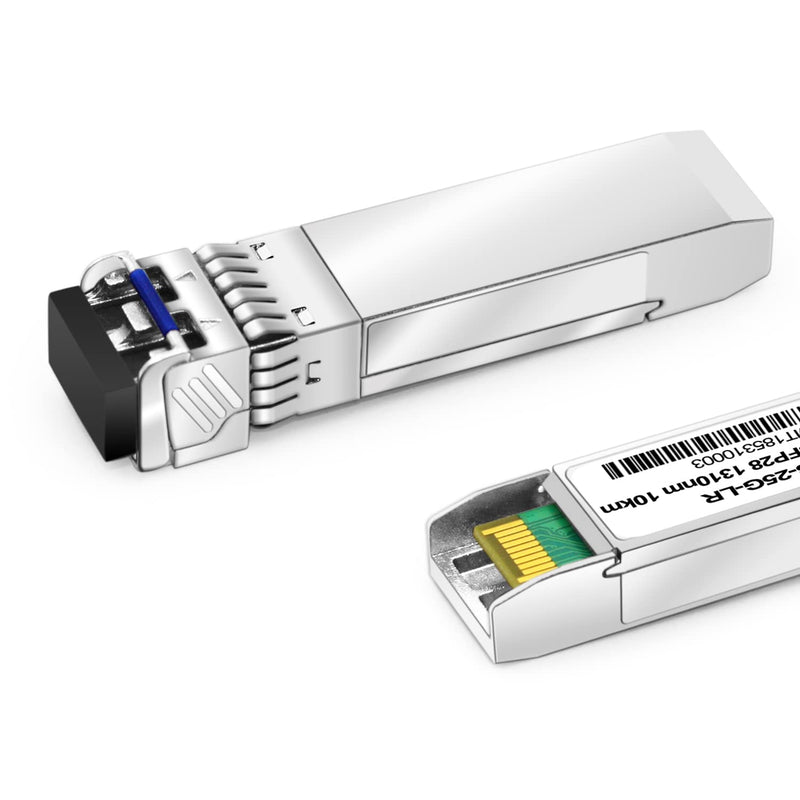 25G SFP28 LR for Intel E25GSFP28LRX,25GBASE-LR SFP28 1310nm 10km DOM LC SMF Optical Transceiver Module 25GBASE-LR: 10km