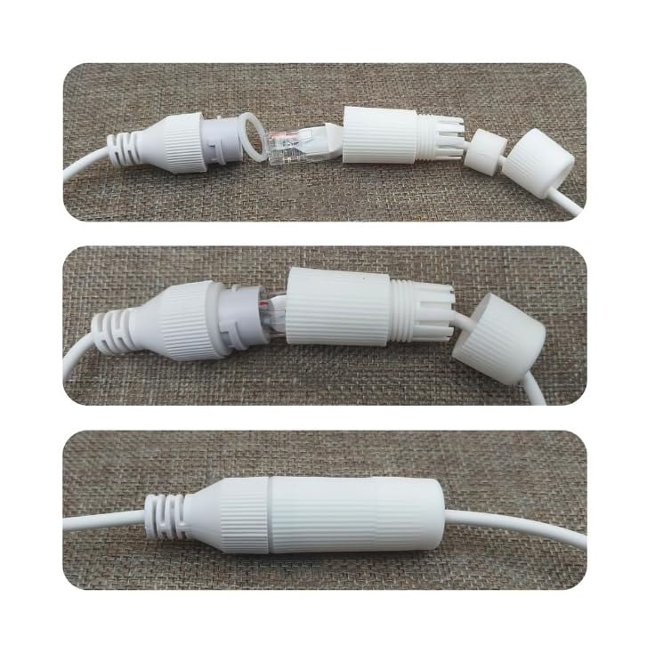Waterproof POE Combiner Splitter Adapter Run 2 IP Cameras on 1 Cable