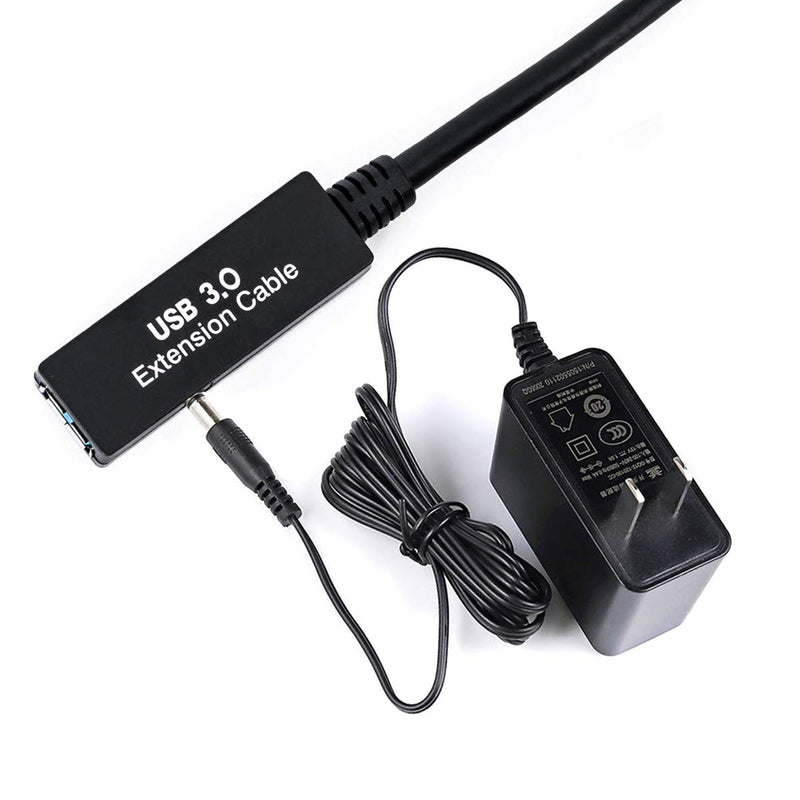 33FT USB 3.0 Active Extension Cable,USB Extension Cord A-Male to A-Female,Compatible with Oculus Quest 3 VR,Headset,Hard Drive,Printer,Webcam,Scanner,PS4 More 33FT