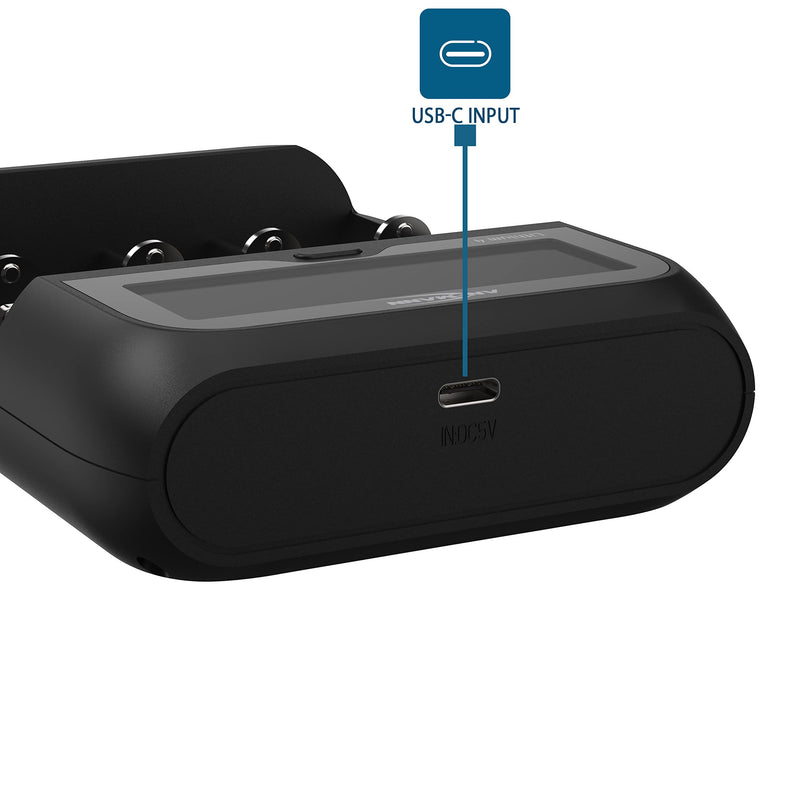 Ansmann Lithium 4 round cell charger LiFePO, LiIon, NiCd, NiMH 10340, 10350, 10440, 10500, 10350, charger only