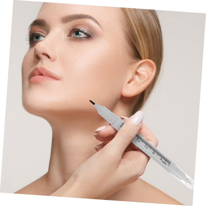 ULTECHNOVO Pack of 10 Medical Double Head Skin Markers for Surgical Marking and Eyebrow Mapping Waterproof Tattoo Pens Precise Lines