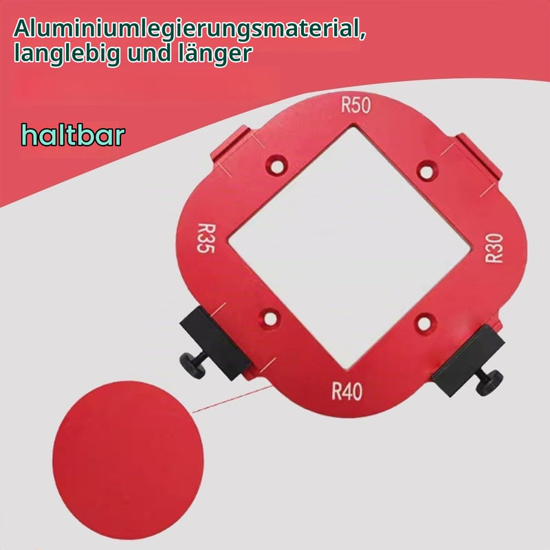 2 Pieces Router Jig Radius Template, Milling Templates for Router for Woodworking R10 R15 R20 R25 R30 R35 R40 R50 Radius Routing Templates - Precise Woodworking for Professionals