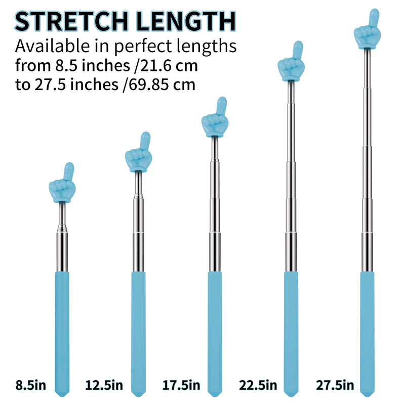 3 Pcs Finger Pointer Stick for Classroom - Telescopic Teachers Preschool Finger Teacher Supplies for Classroom Elementary Presentation Pointer Finger Talking Stick