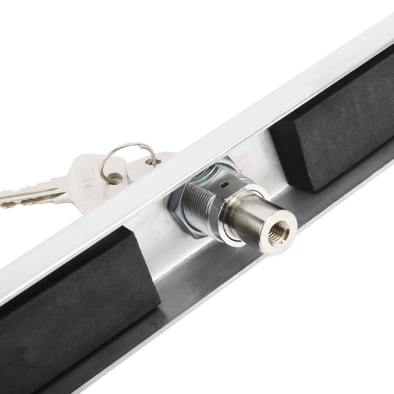 YaeMarine Stainless Steel Outboard Motor Lock, Heavy Duty, Brass Lock, Fits Most Outboards, Prevents Theft & Clamp Loosening