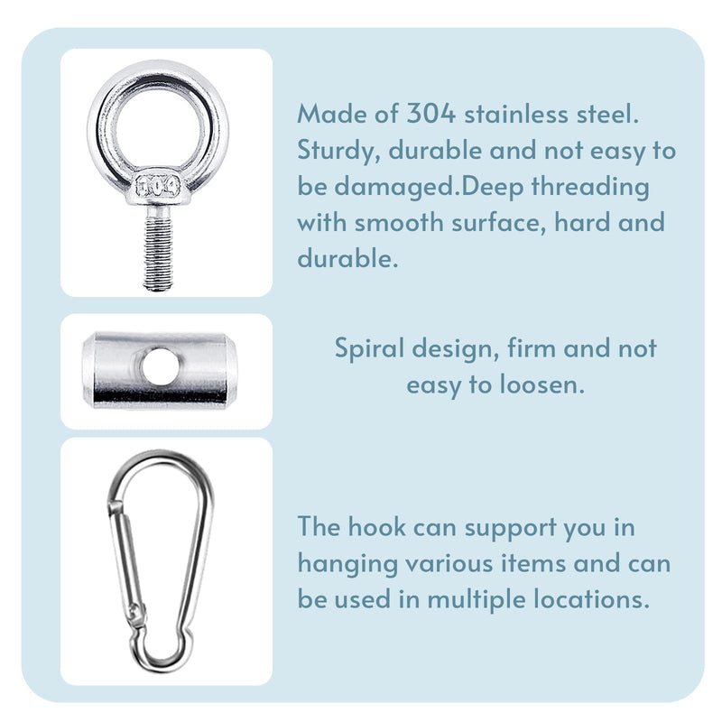 Pack of 5 Awning Rail Stoppers, 6mm 304 Stainless Steel, for Caravans, Motorhomes, Campervans, Camping Tents and Awnings, Essential Outdoor Equipment Accessory [CV21]