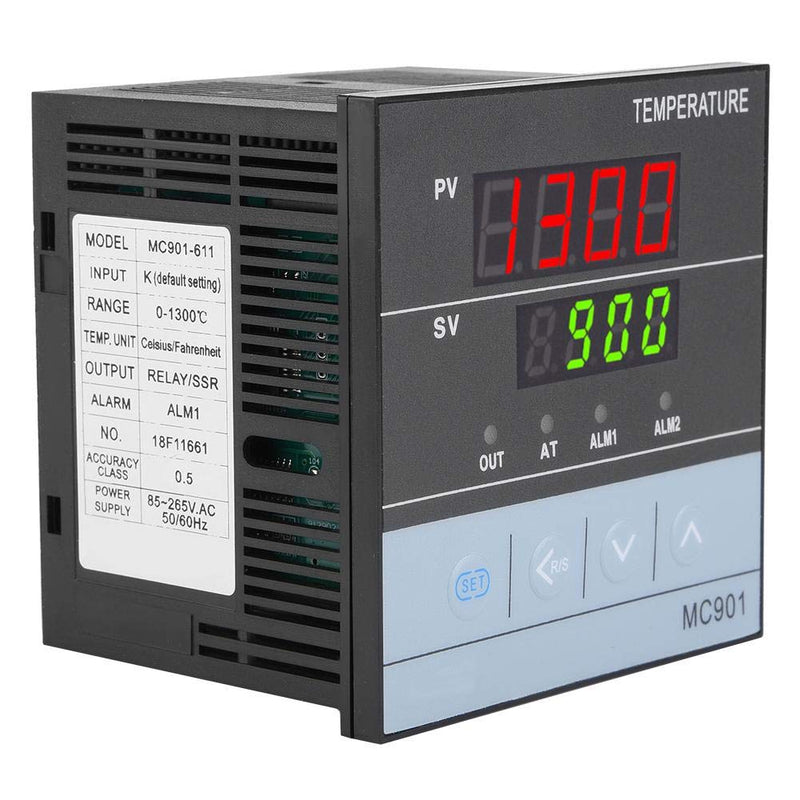 MC901 digital PID temperature controller, universal input SSR relay output ℃/℉ display with screws 96x96x85mm