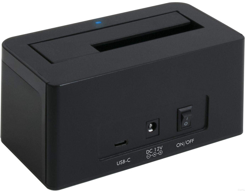 Plugable USB 3.1 Gen 2 10Gbps SATA Upright Hard Drive Dock and SSD Dock - Driverless - Includes USB-C & USB 3.0 Cables, Supports 10TB+ Drives