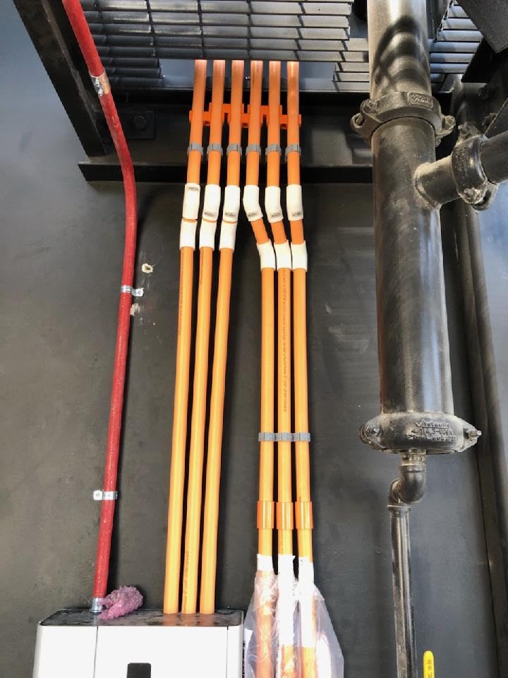 Rack-A-Tiers Slammers - Rigid/PVC Conduit Spacer with Support Hole, Keep Conduits in Place During Slab Work & Concrete Pour - 50 Pack (For 3/4-inch Conduits) (35075.RSWS)