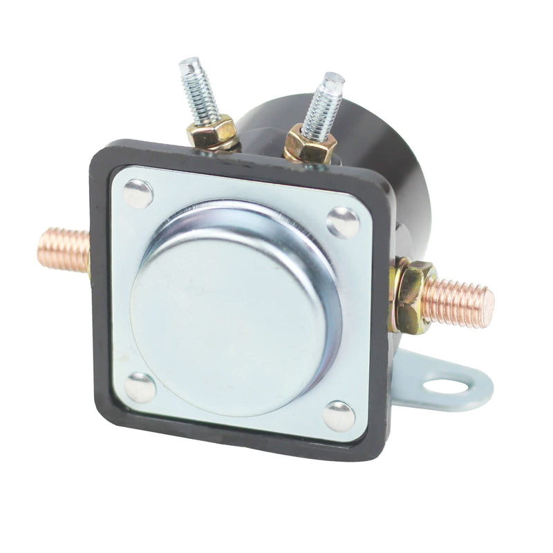 Hot Rod Starter Solenoid Relay 12V Replacement for 1956-up Fo-rd B6AZ-11450-A C6AF C7AF C9AF C3912 SW-3 SW3 D2AF11450AA 50-430 Black