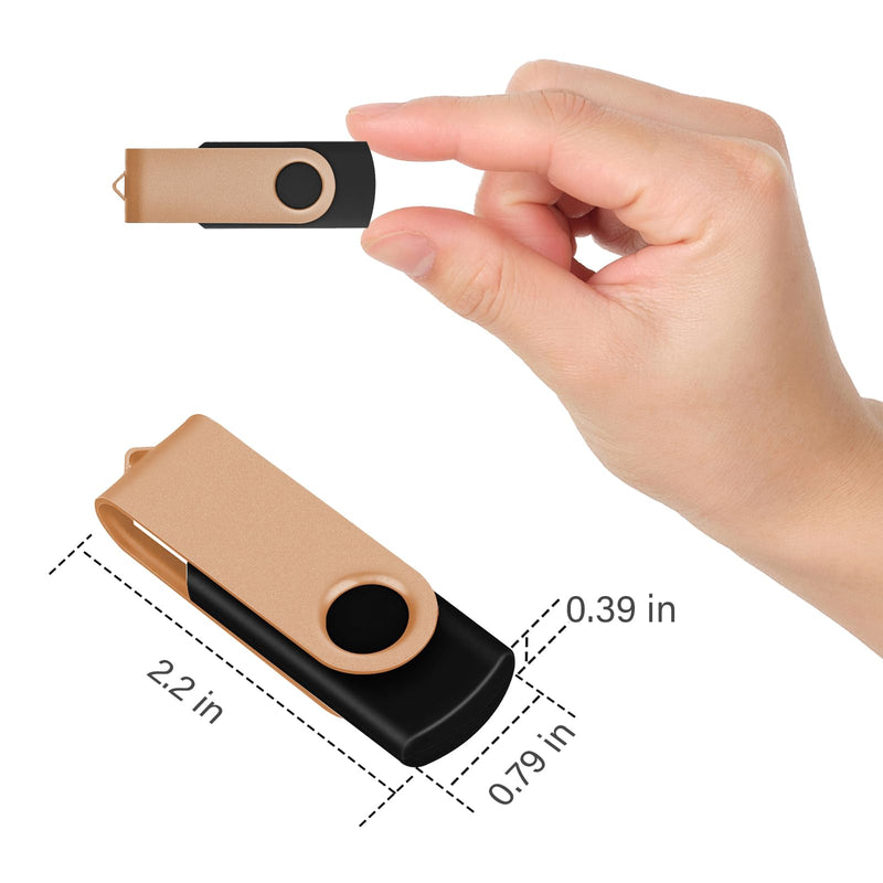EASTBULL 2GB USB Flash Drive Bulk Thumb Drives 50 Pack with Lanyards USB 2.0 Jump Drive 2 GB Memory Sticks Zip Drive Pen Drive for Storage and Backup Gold 50PCS 2GB 50PCS-Gold