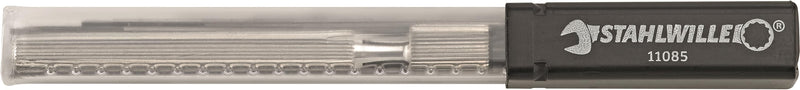 STAHLWILLE 11085 Nozzle Reamers, Pack of 16 + Holder in Case, Cleaning Carburettor Nozzles (Motorcycle/Scooter), Inkjet Printer, 3D Printer, Made in Germany