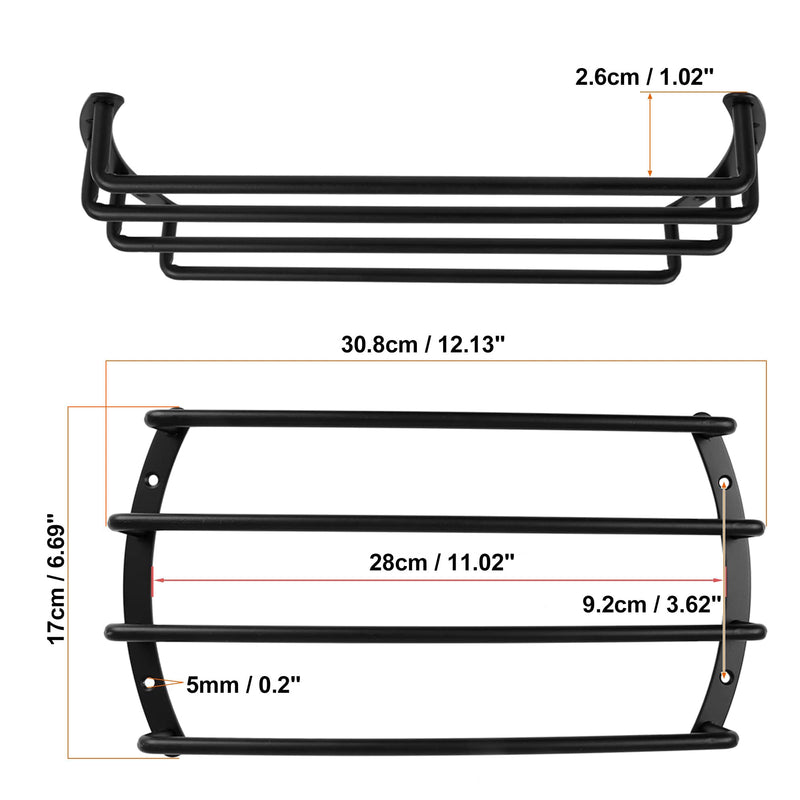 Unifizz Universal 10inch Black Metal Car Bar Grille Subwoofer Speaker Grill Cover Guard for Auto Car