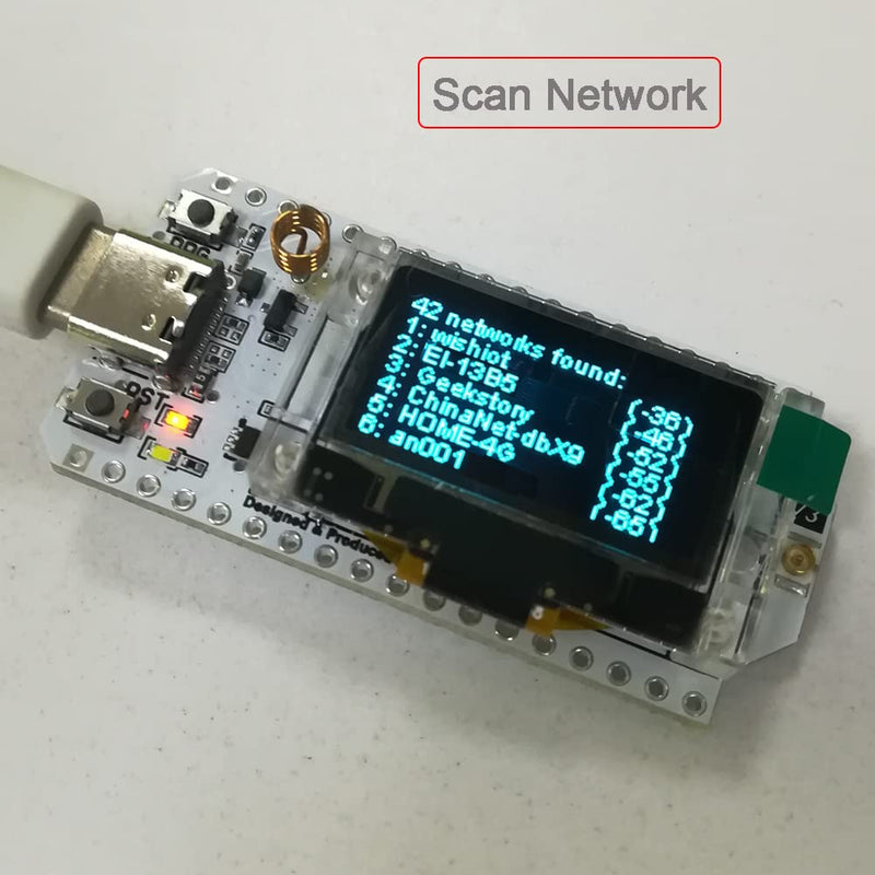 915MHz LoRa ESP32 OLED Board V3 + LoRa Antenna U.FL to SMA for Meshtastic LoraWan IOT (Pack of 2), not Compatible with Heltec LoRa 32 V2