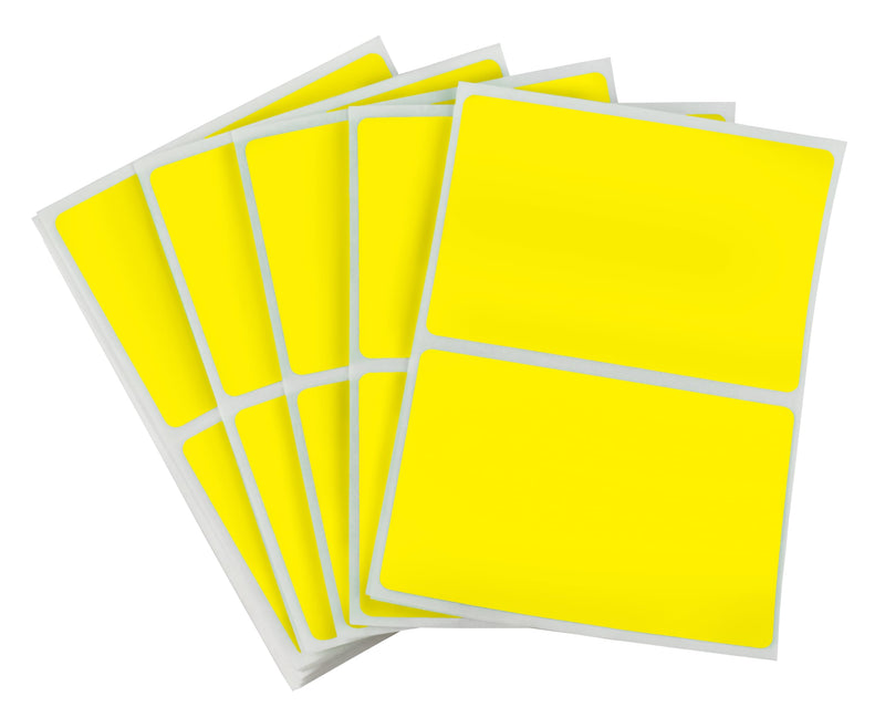 ChromaLabel 2 x 3 inch Name Tag Stickers, 150 Labels per Pack, Yellow