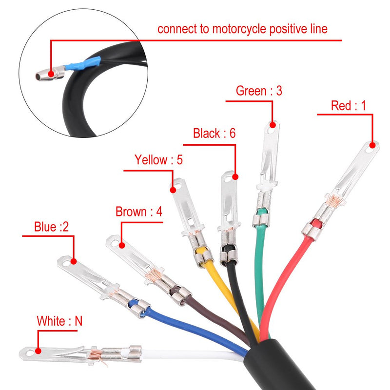 Universal Motorcycle Gear Indicator, 6 Speed Digital Gear Indicator Shift Lever Sensors Gear Display Universal Gear Position Indicator for 200Cc ATV