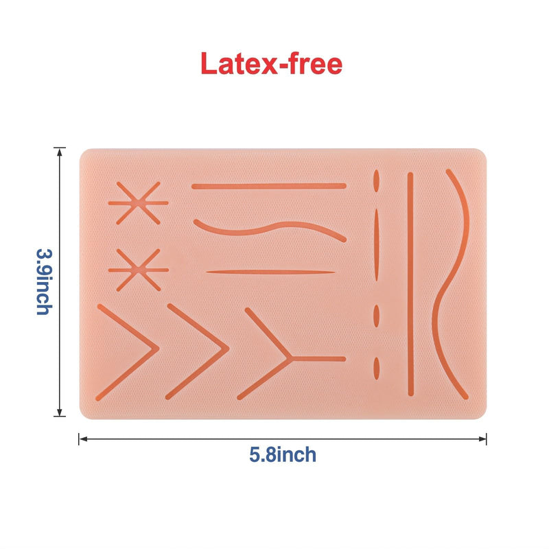 Ultrassist Durable Suture Practice Pad (2 Pads) for Medical and Veterinary Students, Suture Pad Includes14 Pre-Cut Wounds with Rip-Resistant Mesh, Tear-Resistant, Design for Training Only 2 Pads
