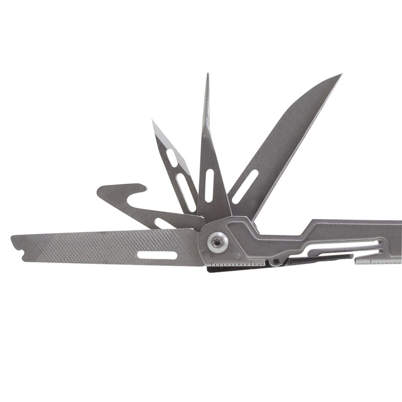 SOG PowerPint Mini Compact Stainless Steel Multi-Tool |18 Lightweight Specialty Tools & SOG Multitool Pliers Pocket Knife, Stone Wash One Size Power Pint