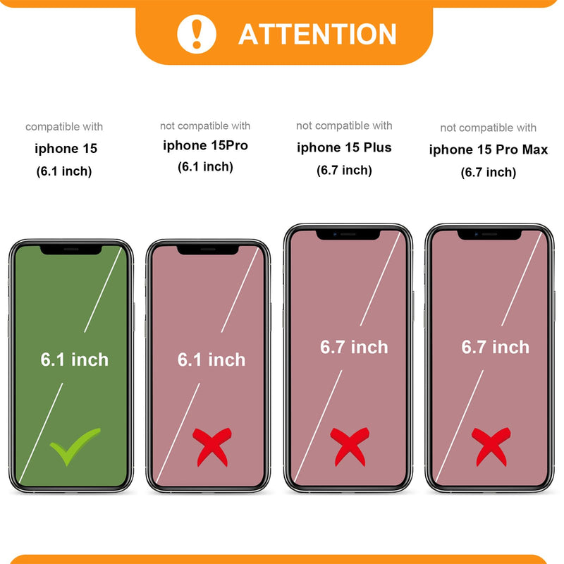 Bocasal Detachable Wallet Case for iPhone 15 RFID Blocking Card Slots Holder Premium PU Leather Magnetic Kickstand Shockproof Wrist Strap Removable Flip Protective Cover 5G 6.1 inch (Brown) Brown