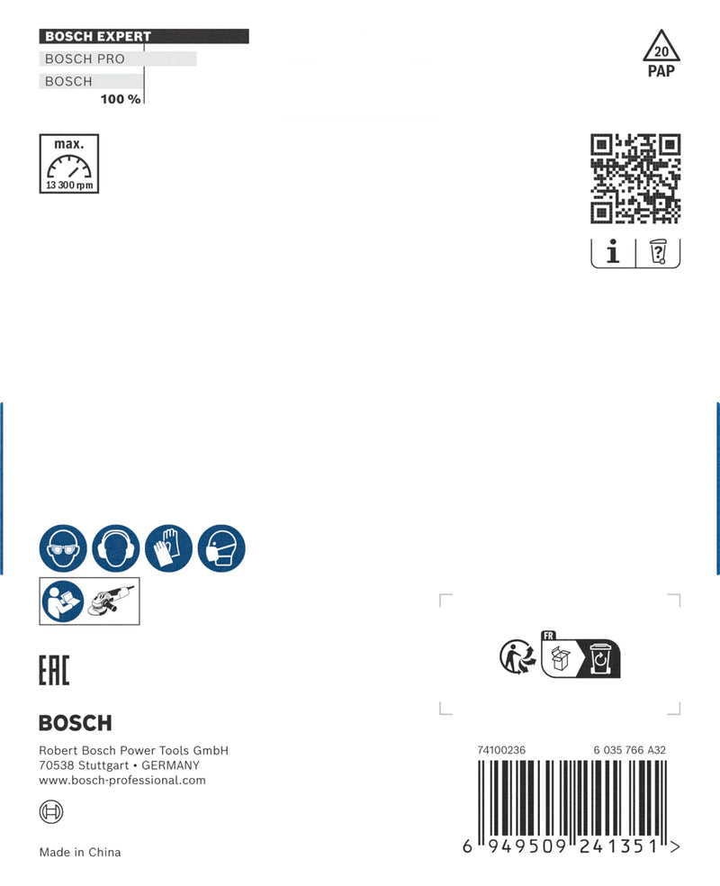 Bosch 1 x Expert Multi Material Carbide Cup Wheel Medium (for Paint on Wood, Diameter 115 mm, Medium, Professional Accessories, Small Angle Grinder)
