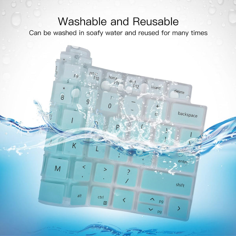 Keyboard Cover for Dell Latitude 3440 5440 5430 5431 5420 14", Dell Latitude 14" 7440 7430 7420 7410, Dell Latitude 14" 9420 9430, Dell Latitude 9520 9510 7520 15.6" 2023 2022 Keyboard Skin,Ombre Mint Ombre Mint
