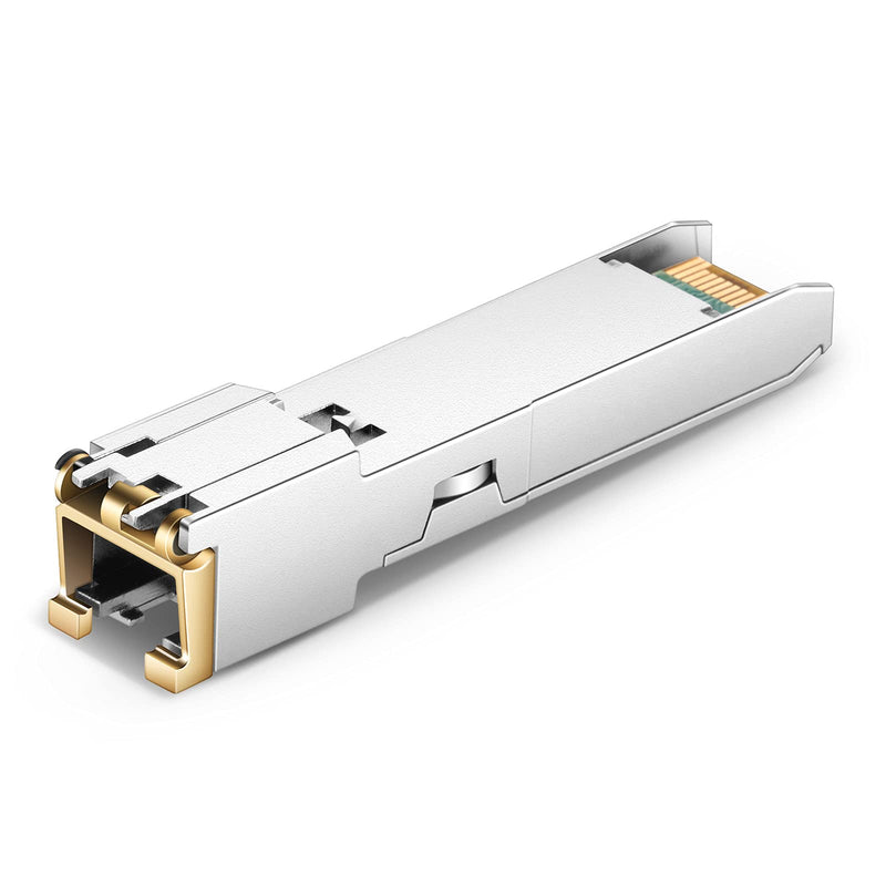 [Pack of 2] 1.25G SFP to RJ45 Module, 1000BASE-T Transceiver for Cisco GLC-T/SFP-GE-T, Meraki MA-SFP-1GB-TX, Ubiquiti UniFi UF-RJ45-1G, Netgear, Zyxel, D-Link TP-Link QNAP, Open Switch, 1000 m 1000M x2