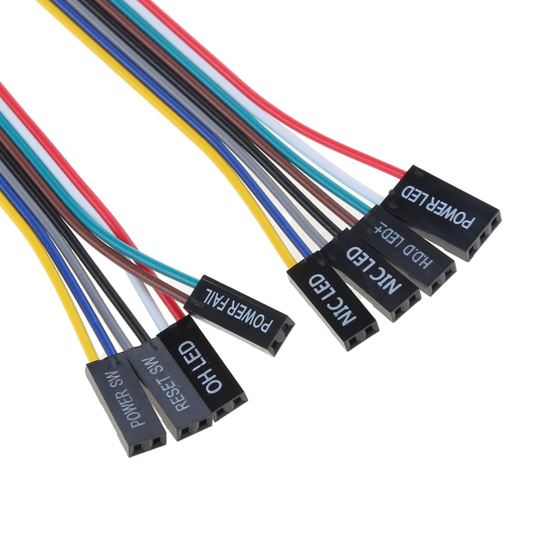 Supermicro Panel Switches Cable Switches Adapter Jumper Line Server Chassis Adapter Cable Front Panel Connector Adapter for Different Models of Computer Case