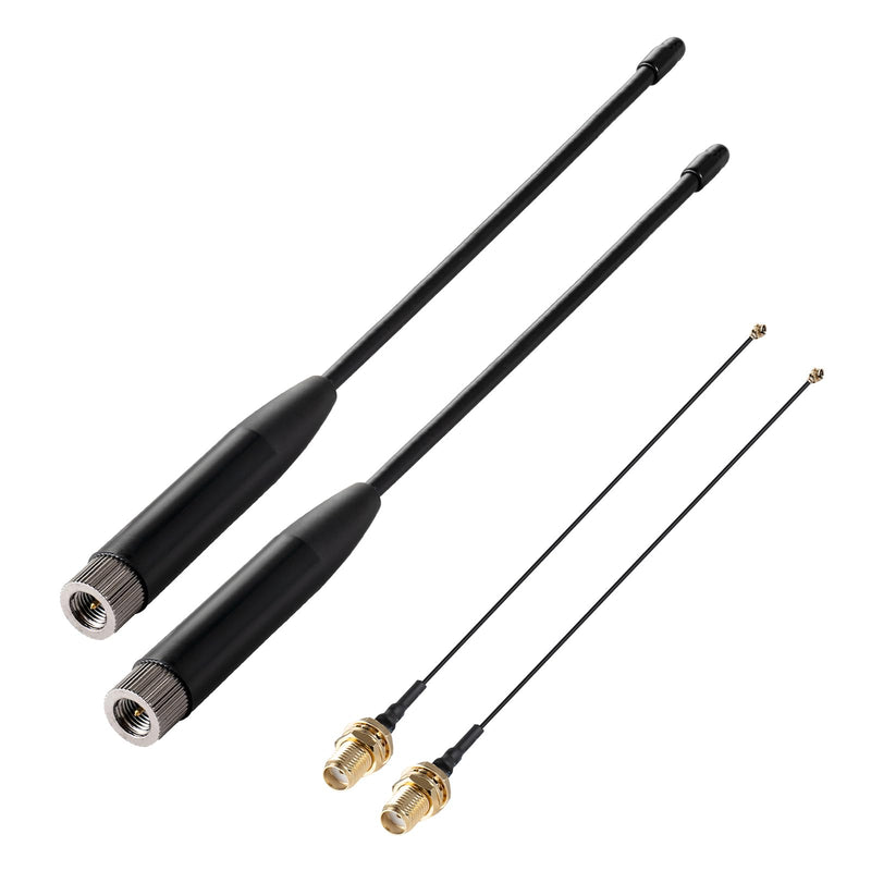 10dBi Meshtastic 915MHz LoRa Soft Whip Antenna with SMA Male Connector for Heltec V3 Meshtastic LORA32 915MHz ESP32 LoRa OLED Board + IPEX Extension Cable Adapter（2 Sets）, Eifagur Soft Antenna