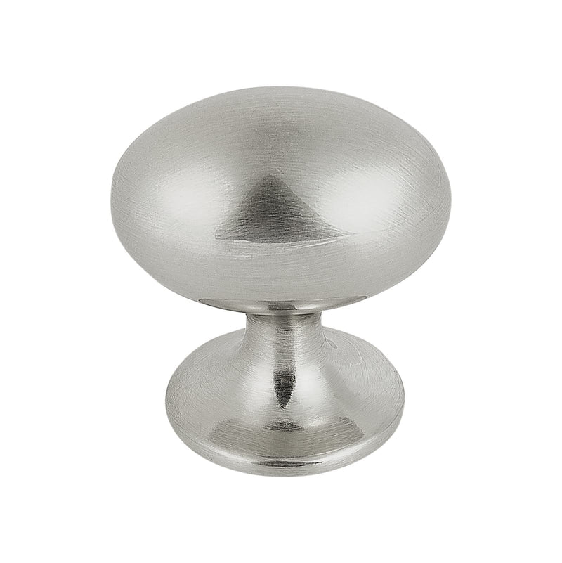 HARPOON Cabinet Hardware Knobs Round Furniture Mushroom Knob - 1.4 Inch 10 Pack Satin Nickel 1.4 Inch - 10 Pack