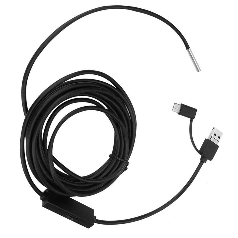BOROCO 3 in 1 USB Android Endoscope Waterproof Endoscope Type-C USB Mobile Phone 3.9mm Lens High Definition Snake Cable for Smartphone Tablet Device (1m)