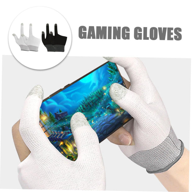 Toddmomy 2 Pairs Game Gloves Mobile Gaming Finger Sleeves Gaming Glove Gamer Gloves Touch Finger Gloves for Gaming Finger Gloves for Game Gaming Sleeve Thumb Sleeve Nylon Touch Screen