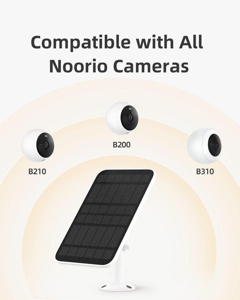 Noorio Home Security System with B310 Camera x1, Solar Panel x1,Solar Security Cameras Wireless Outdoor