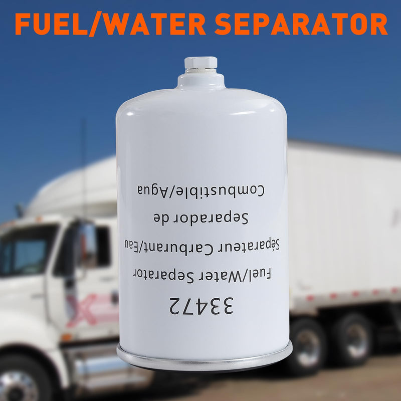 Fuel Water Separator 33472, Fuel Water Separators Heavy Duty Spin On Water Fuel Separator，Pack of 1