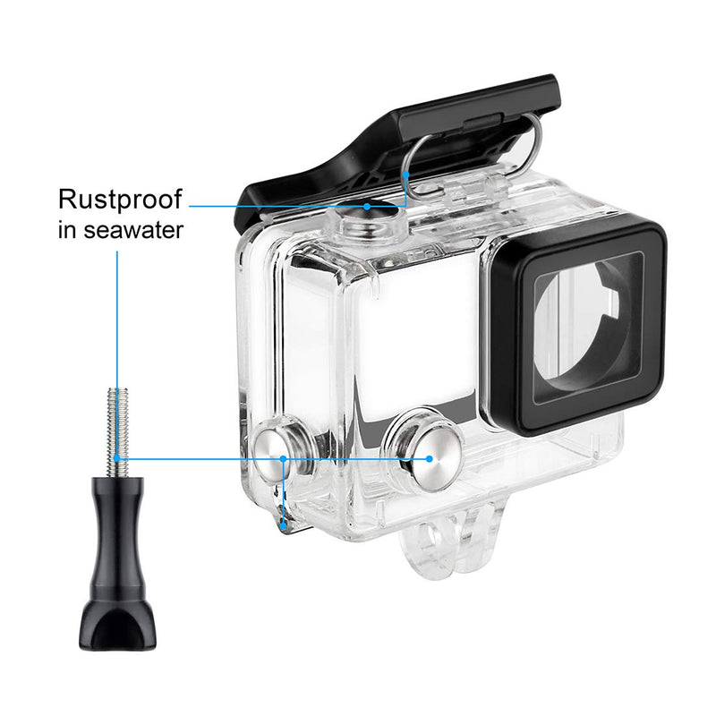 Waterproof Housing Case for GoPro Hero 4, Hero 3+, Hero 3 Underwater Photography - Waterproof Up to 131 ft (40M) - with Quick Release Mount, Thumb Screw