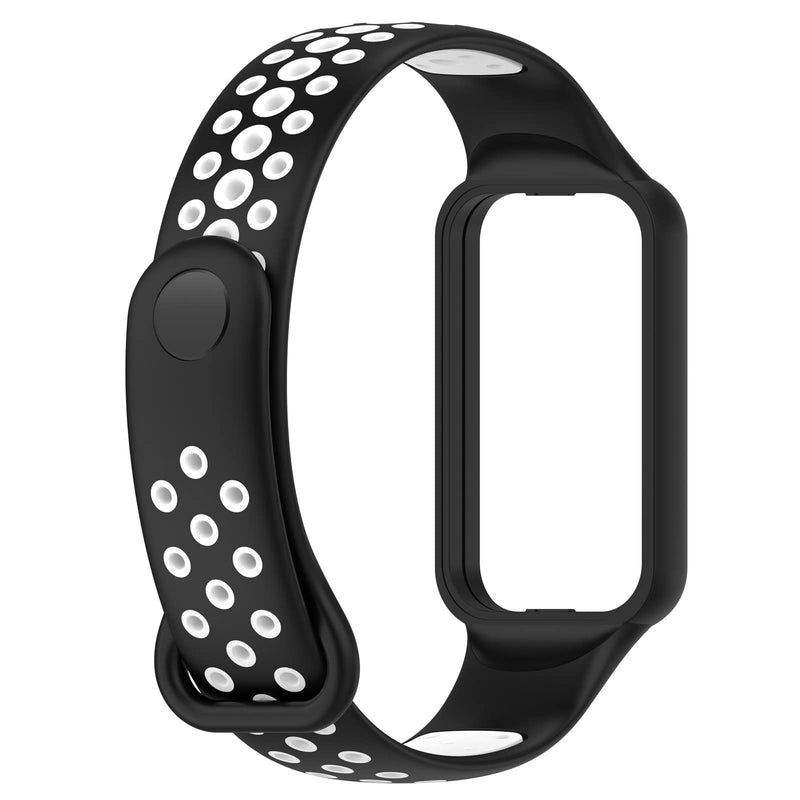 4-PACKS Compatible with Amazfit Band 7 Replacement Band,Sport Strap Soft Silicone Quick Release Wrist Bands Adjustable Wristband Smartwatch Accessory MutliColors-B