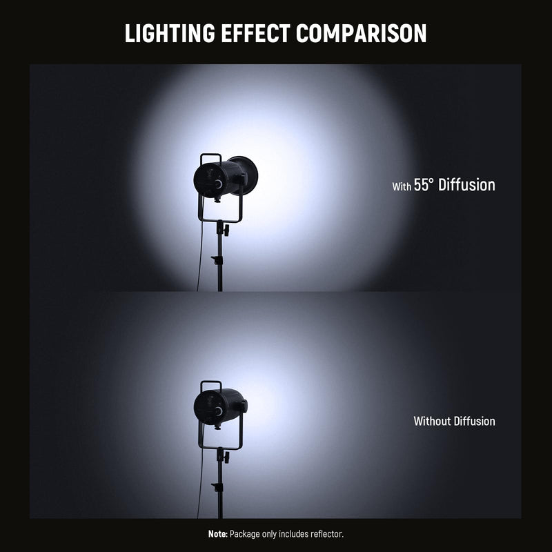 NEEWER RF1 7''/18cm Fish Scale Pattern Standard Reflector Diffuser with Bowens Mount for NEEWER CB300B, CB100C, FS230, Vision 4, Vision 5, S101-400W Pro, Q4 Studio Flash & LED Video Light