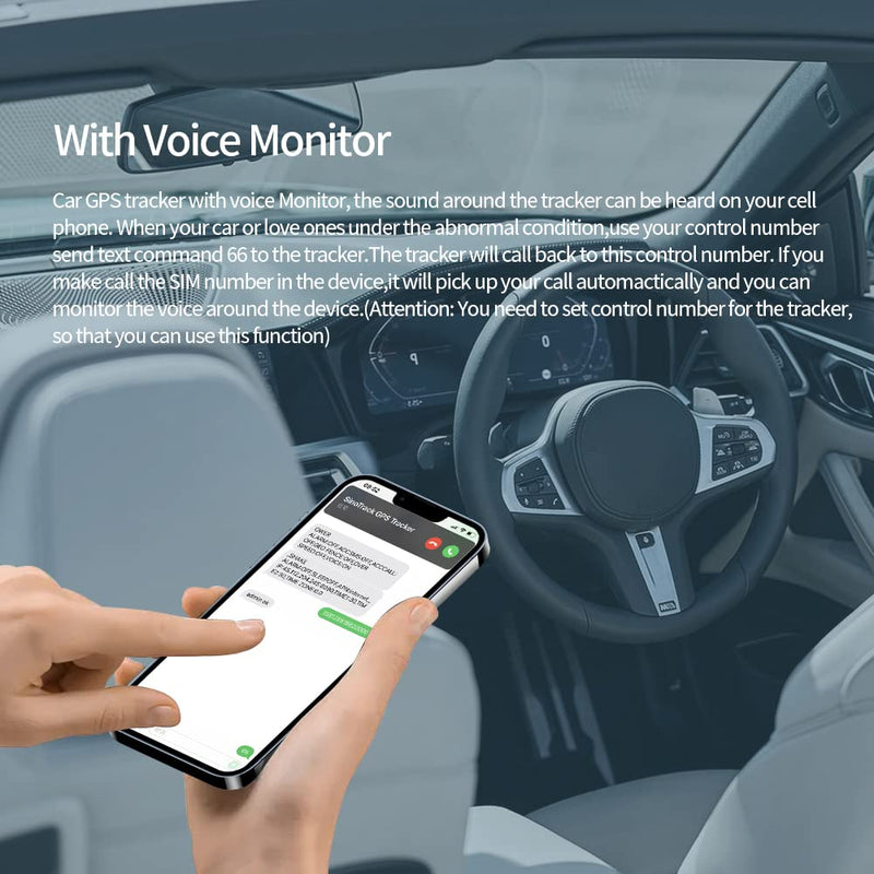 SinoTrack GPS Tracker for Vehicles ST-906L 4G GPS Tracker Anti-Theft Locator Real-Time Hidden Location Device for Car Motorcycle Truck Taxi with No Monthly Fee Tracking System