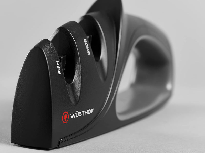WÜSTHOF 2-Stage Hand-Held Sharpener, Black Two-Stage