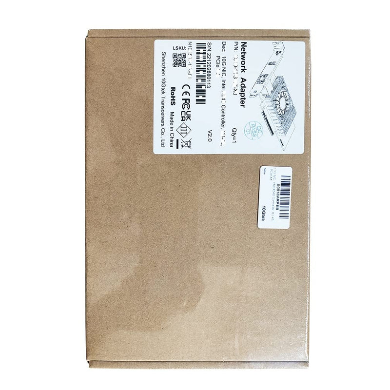 10Gtek 1G 1000Mbps Gigabit Ethernet Converged Network Adapter (NIC) with Intel I350AM2 Controller, Ethernet PCI Express Network Card, Dual Copper RJ45 Ports, PCIE 2.0 X4, Compare to Intel I350-T2 2-RJ45 X1