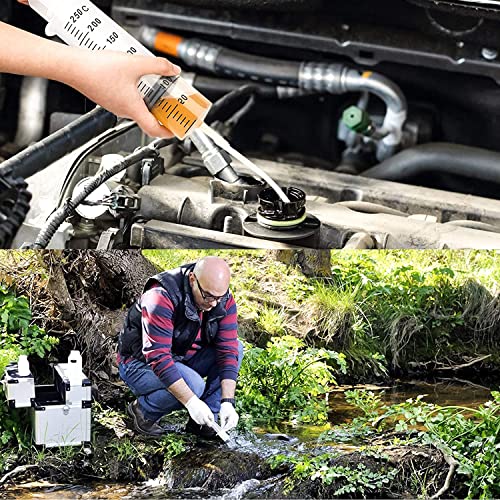 3 Packs Plastic Syringes with 3 Plastic Tubes for Oil or Glue Applicators, Experiments, Pet Feeding, Industrial Applications (100 ml + 150 ml + 250 ml)