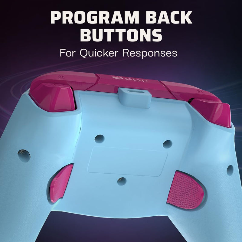 PDP Gaming REMATCH GLOW Enhanced Wired Controller Licensed for Xbox Series X|S/Xbox One/PC/Windows, Mappable Back Buttons, Advanced Customizable App - Android Dreams (Glow in the Dark) Android Dreams (Glow in the Dark)