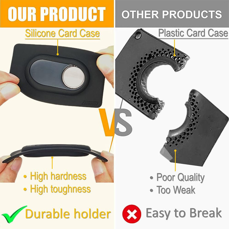 2 pack galaxy tag2 Wallet Holder,Slim Flexible thin Card Case compatible for galaxy tag 2 (2023) tracker for Purse,Clutch bag,handbag,backpack wallet (black) 2 Packs case