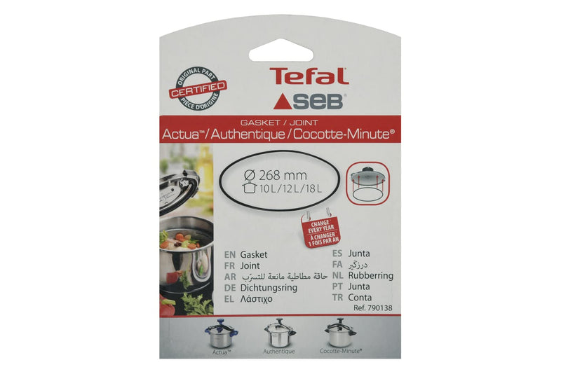 Seb 790138 Gasket 10 to 18L Alu/Stainless Steel Pressure Cooker Caliper
