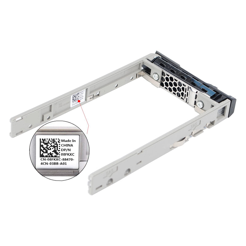 2 Pack Hard Drive Caddy 8FKXC 08FKXC SSD Mount 2.5" HDD Holder with Mounting Screws Hard Drive Bracket Compatible for Dell PowerEdge R610 R620 R710 T710 R720 R815 R820 R630 T630 R730 2 Pack